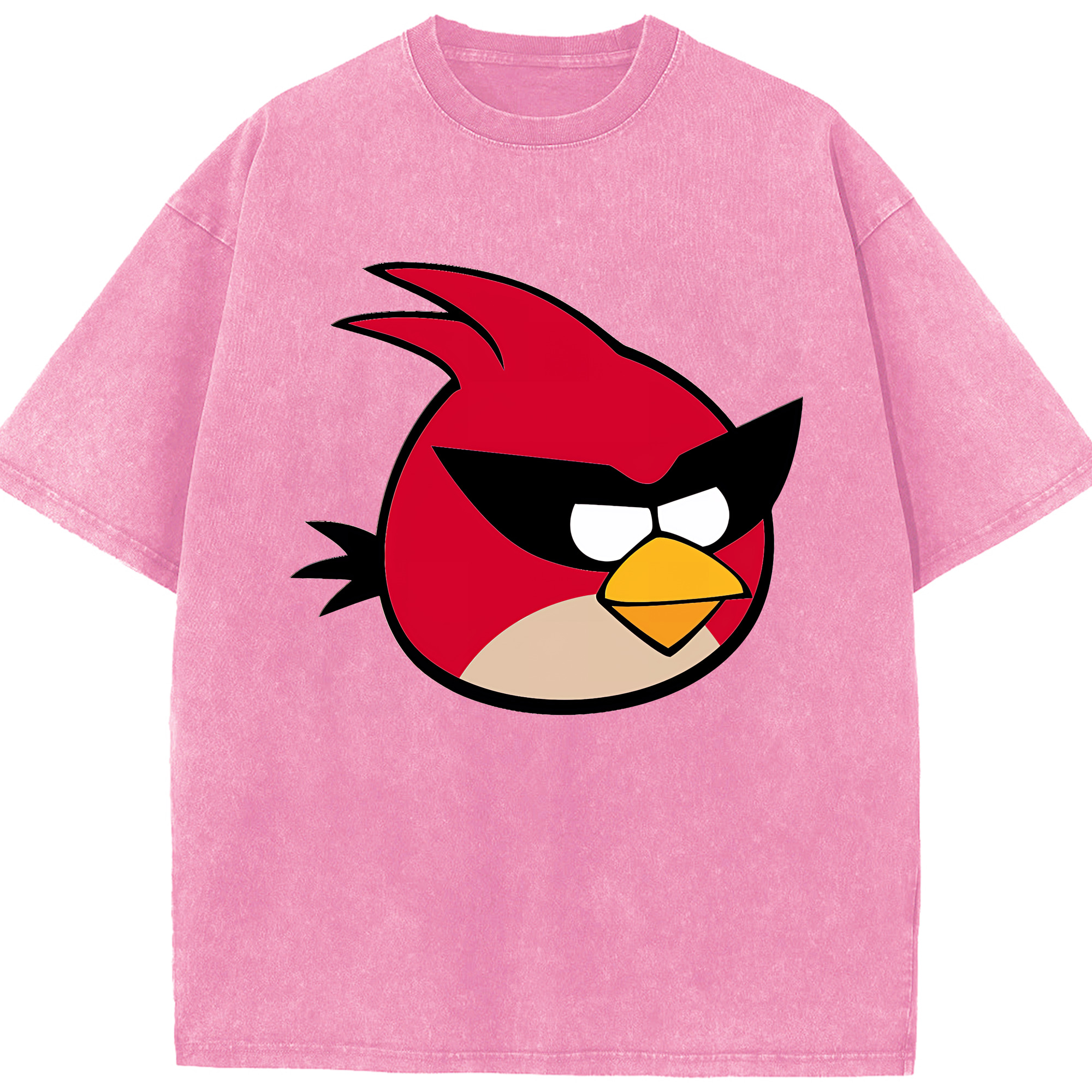 （画像用） Angry Birds アングリーバード 綿100% ヴィンテージ風 半袖Tシャツ（フロントプリント）